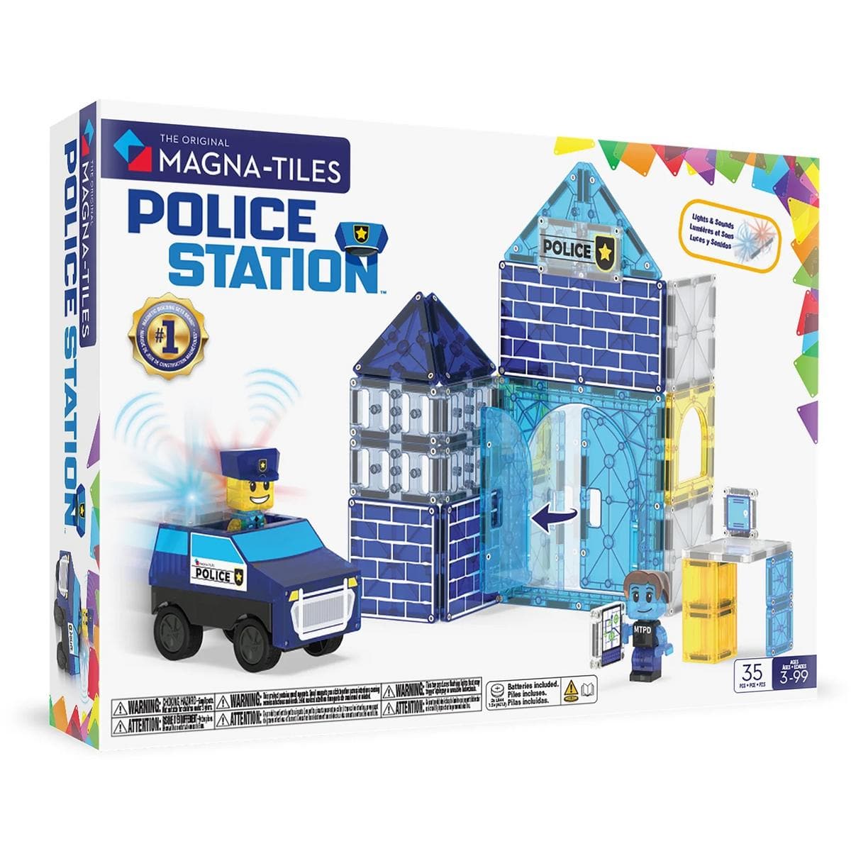 Magna-Tiles Police Station, 35 Piece Set - 252035PS