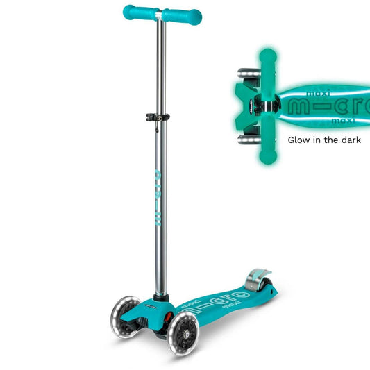 Micro Kickboard Micro Maxi Glow Plus LED Scooter - Jelly Green - MMD376
