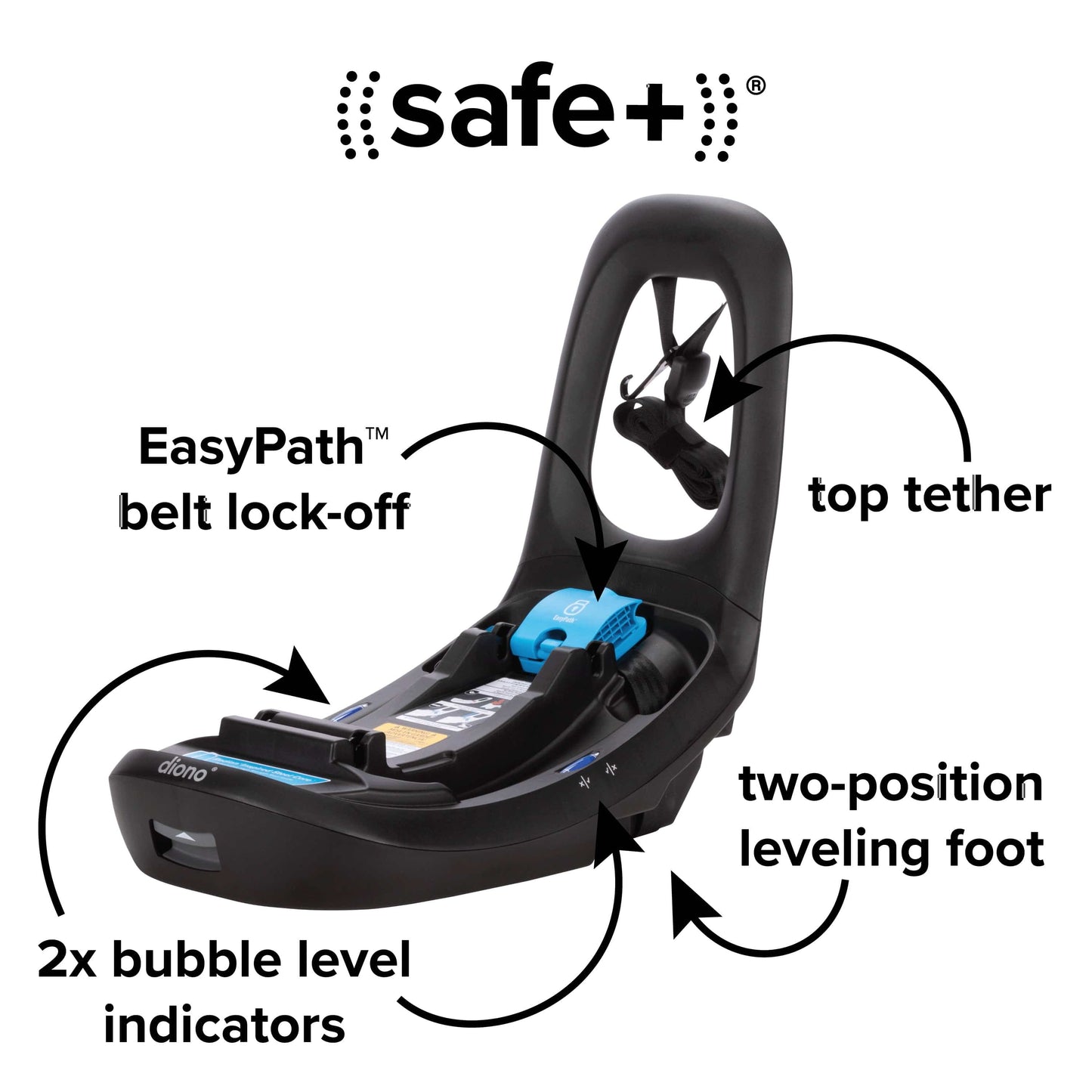 Diono LiteClik 30 RXT SafePlus Infant Car Seat and Base - Blue Surge - 56002-NA-01