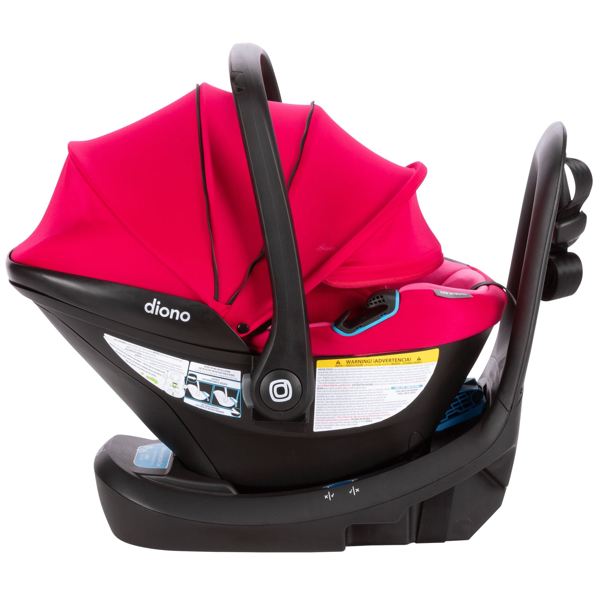 Diono LiteClik 30 RXT SafePlus Infant Car Seat and Base - Pink Cotton Candy - 56004-NA-01