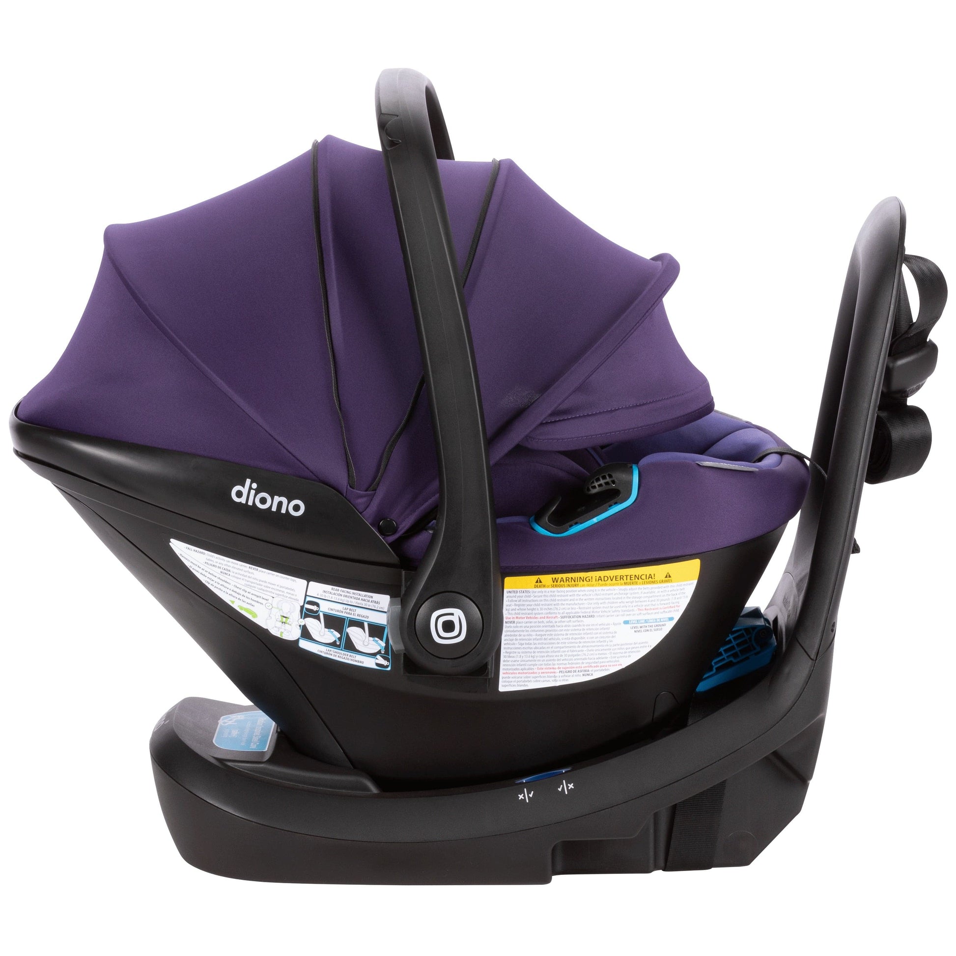 Diono LiteClik 30 RXT SafePlus Infant Car Seat and Base - Purple Wildberry - 56005-NA-01