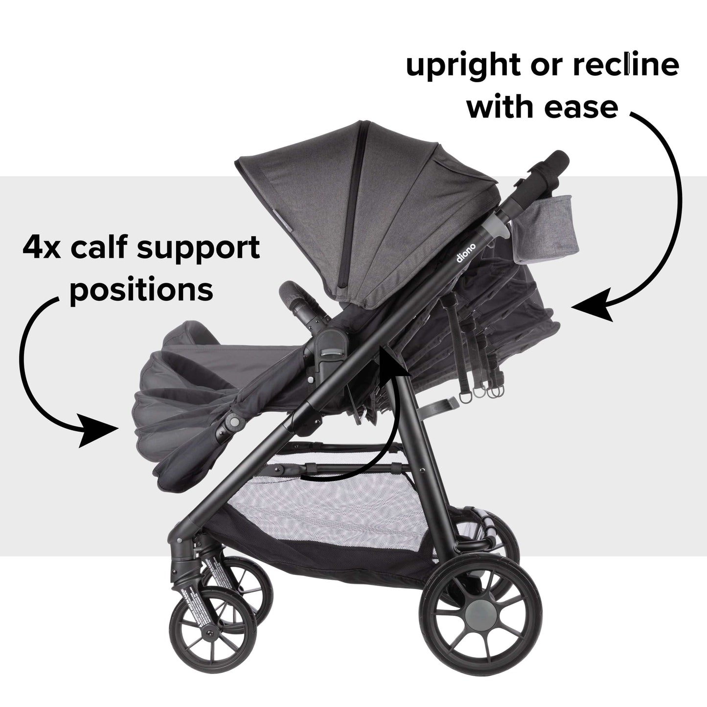 Diono Quantum 4 3-in-1 Travel System with LiteClik30 R SafePlus - Gray Slate - 56501-NA-01