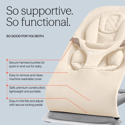 Ergobaby Evolve 3-in-1 Bouncer - Cream