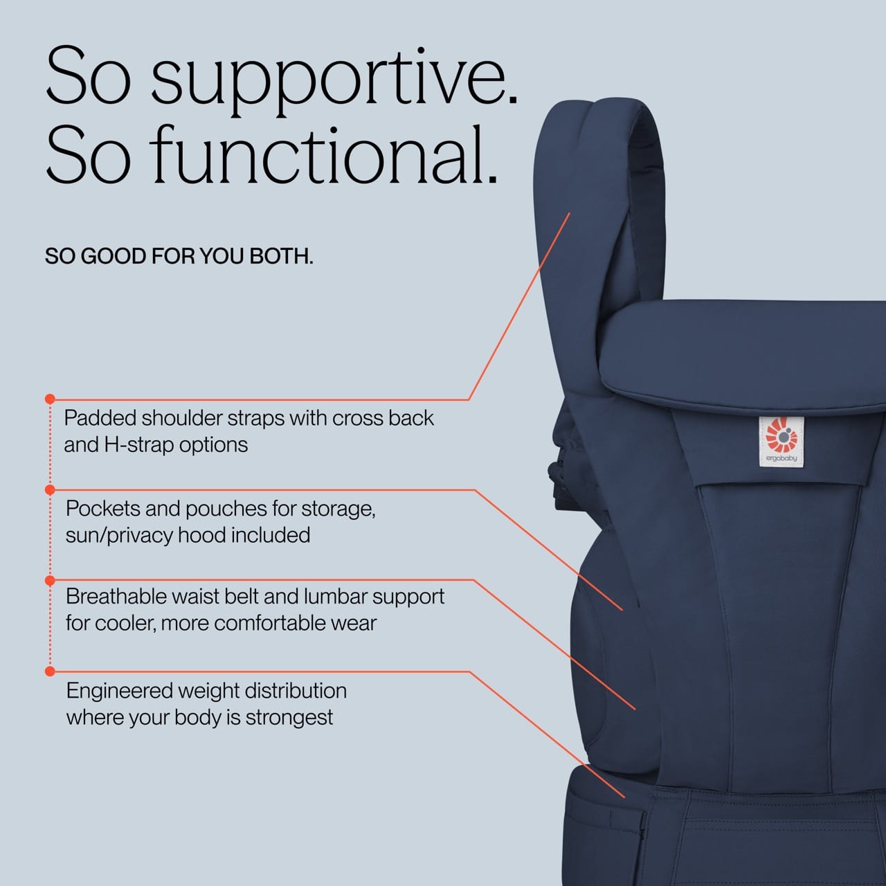 Ergobaby Omni Deluxe Baby Carrier, Cotton