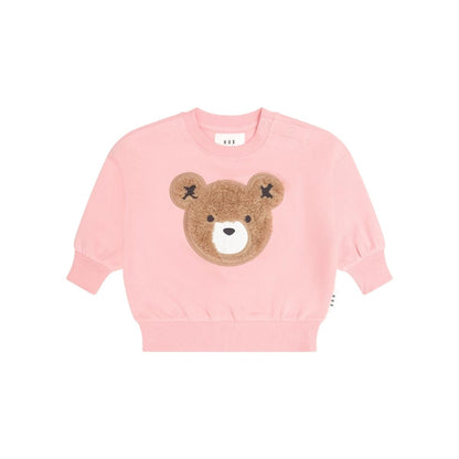 Huxbaby Furry Huxbear Sweatshirt – Vintage Pink, 12-18M