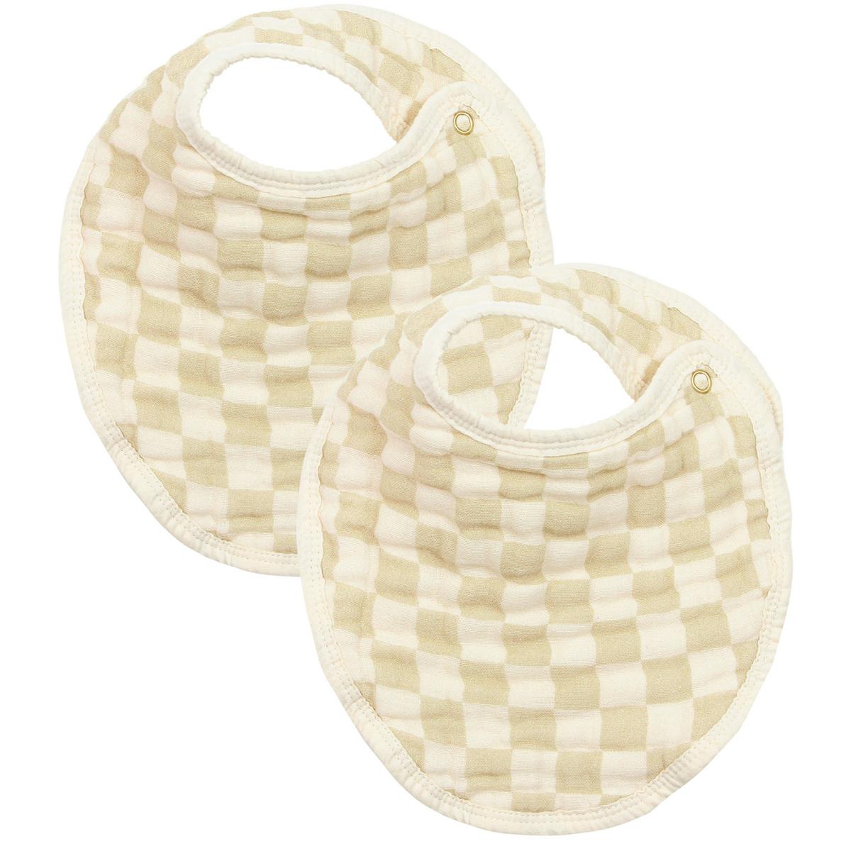 Lou Lou & Company Cloud Muslin Bib 2 pk - Austin / Cream