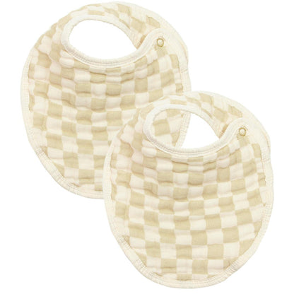 Lou Lou & Company Cloud Muslin Bib 2 pk - Austin / Cream