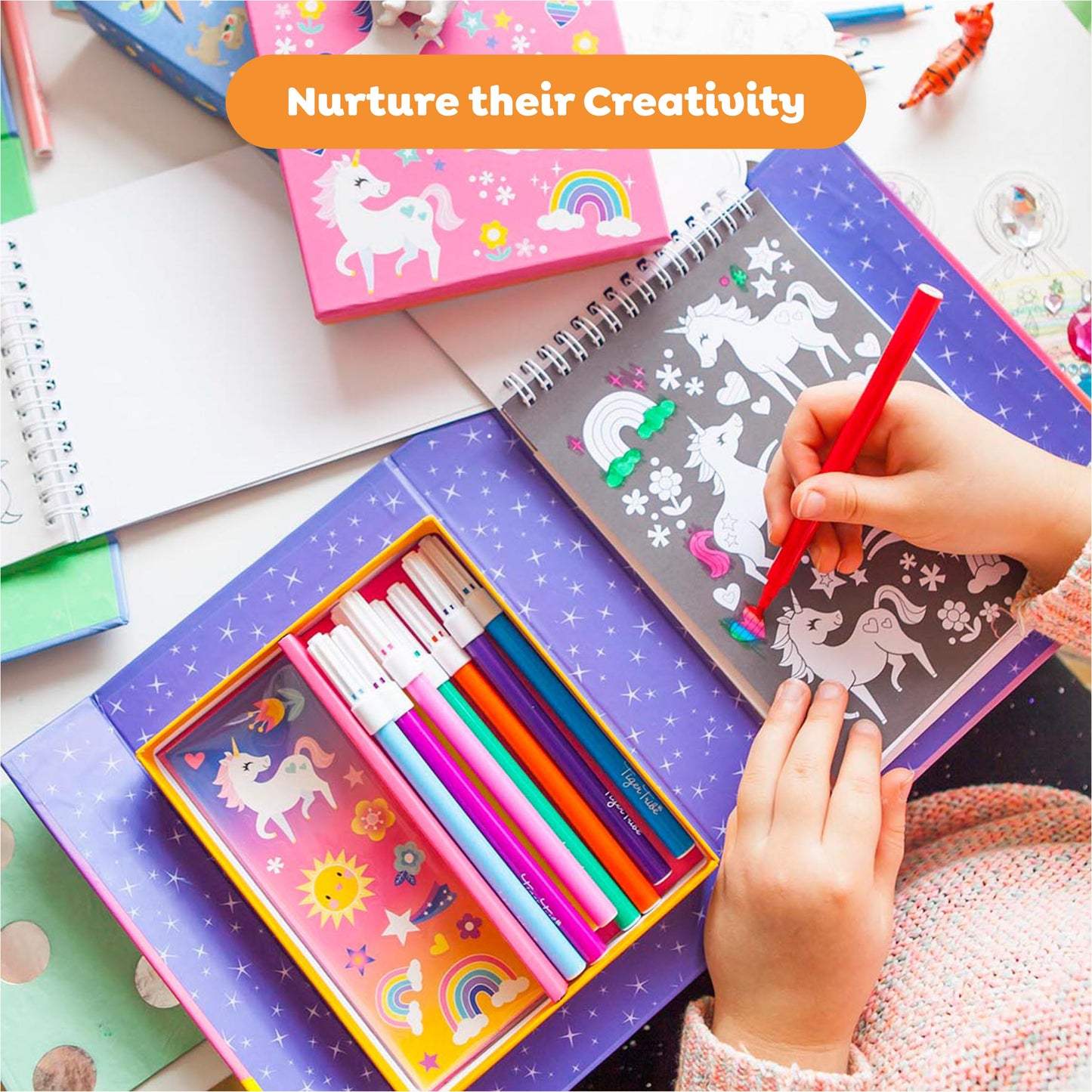 Tiger Tribe Coloring Set - Unicorn Magic - Image 6