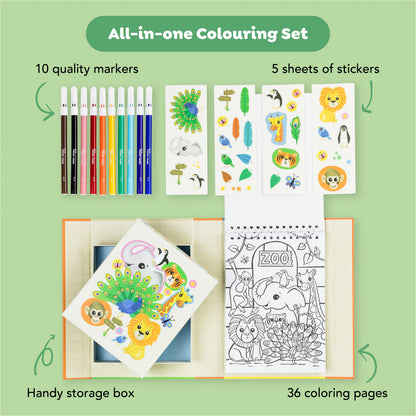 Tiger Tribe Coloring Set - Zoo - Image 3