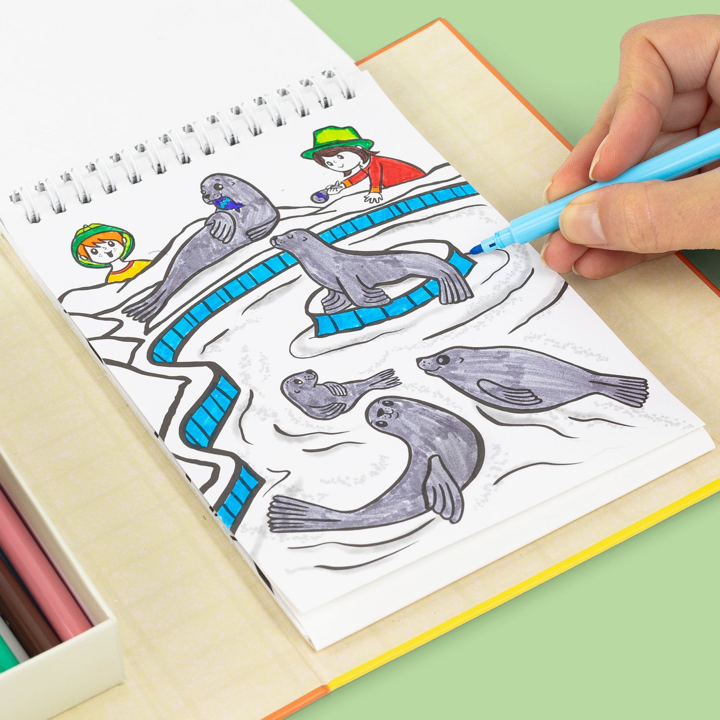 Tiger Tribe Coloring Set - Zoo - Image 9