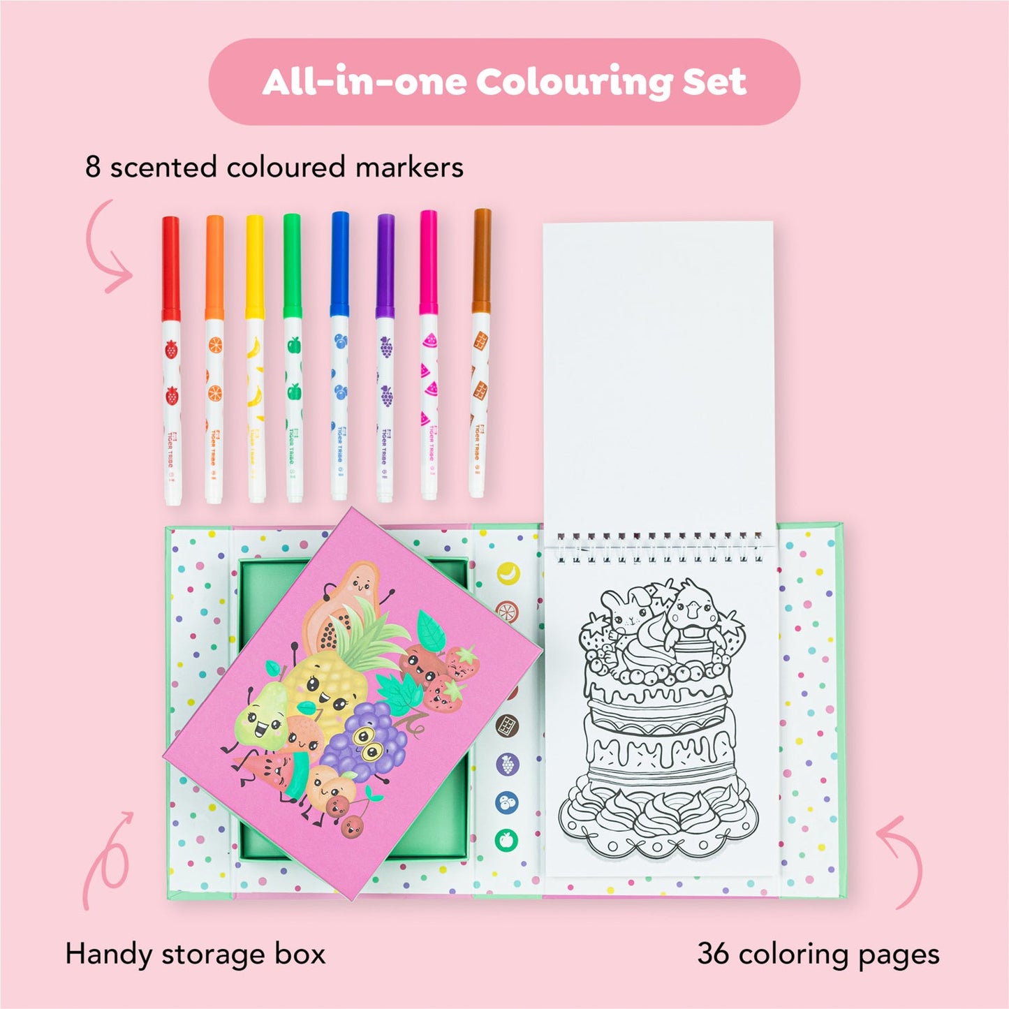 Tiger Tribe Scented Coloring - Fruity Cutie - Image 3