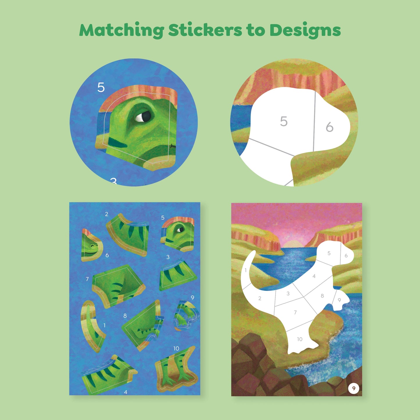 Tiger Tribe Sticker By Numbers - Dinosaurs - Image 4