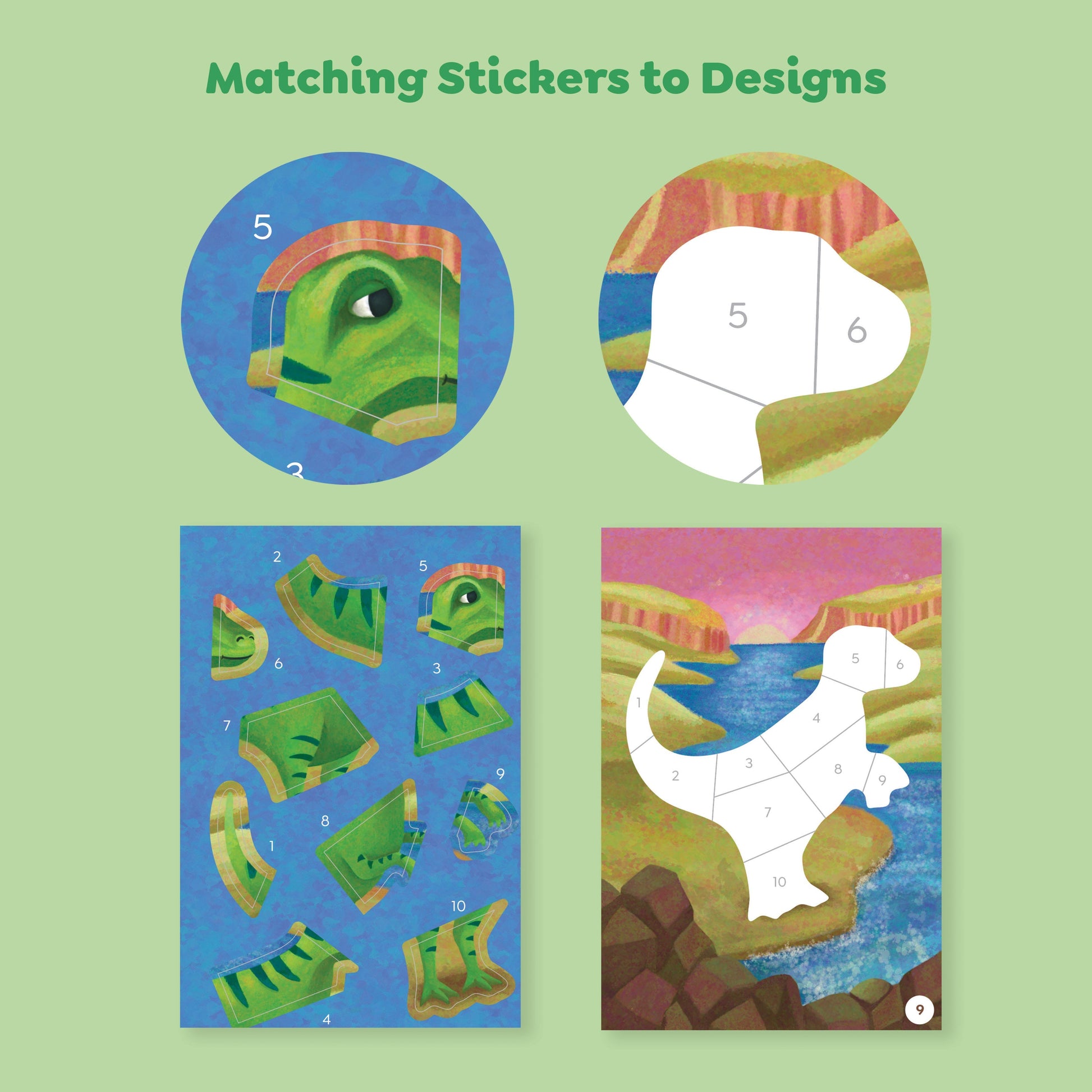 Tiger Tribe Sticker By Numbers - Dinosaurs - Image 4