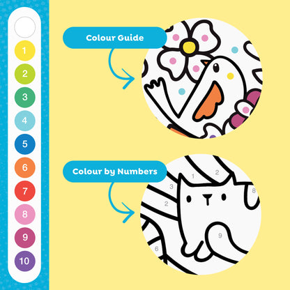 Tiger Tribe Color by Numbers - Rainbow Garden - Image 6