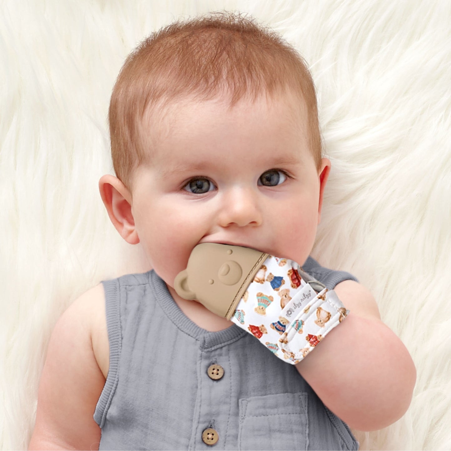 Itzy Ritzy Vintage Bear Itzy Mitt