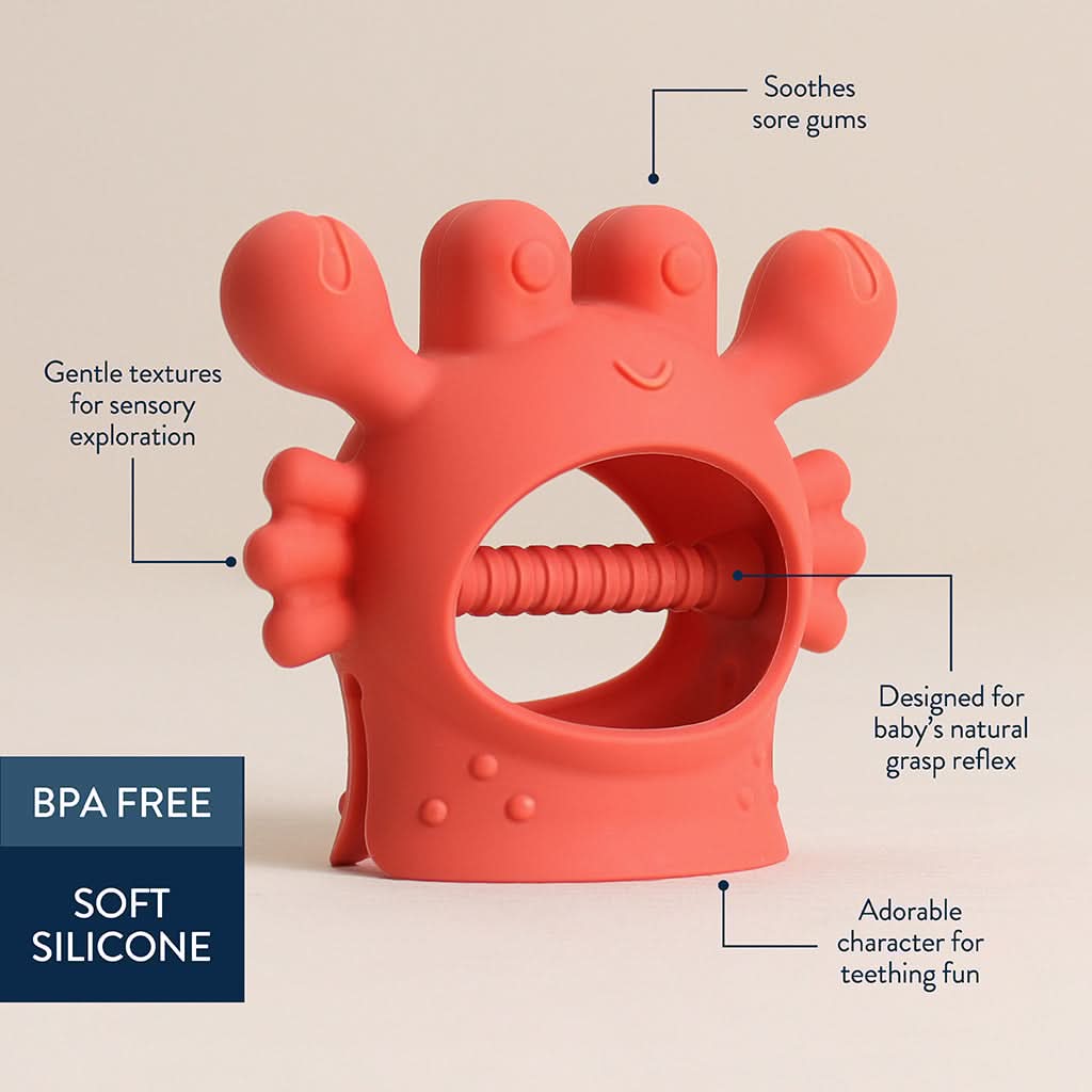Itzy Ritzy Bitzy Grip Teether - Crab - Image 2