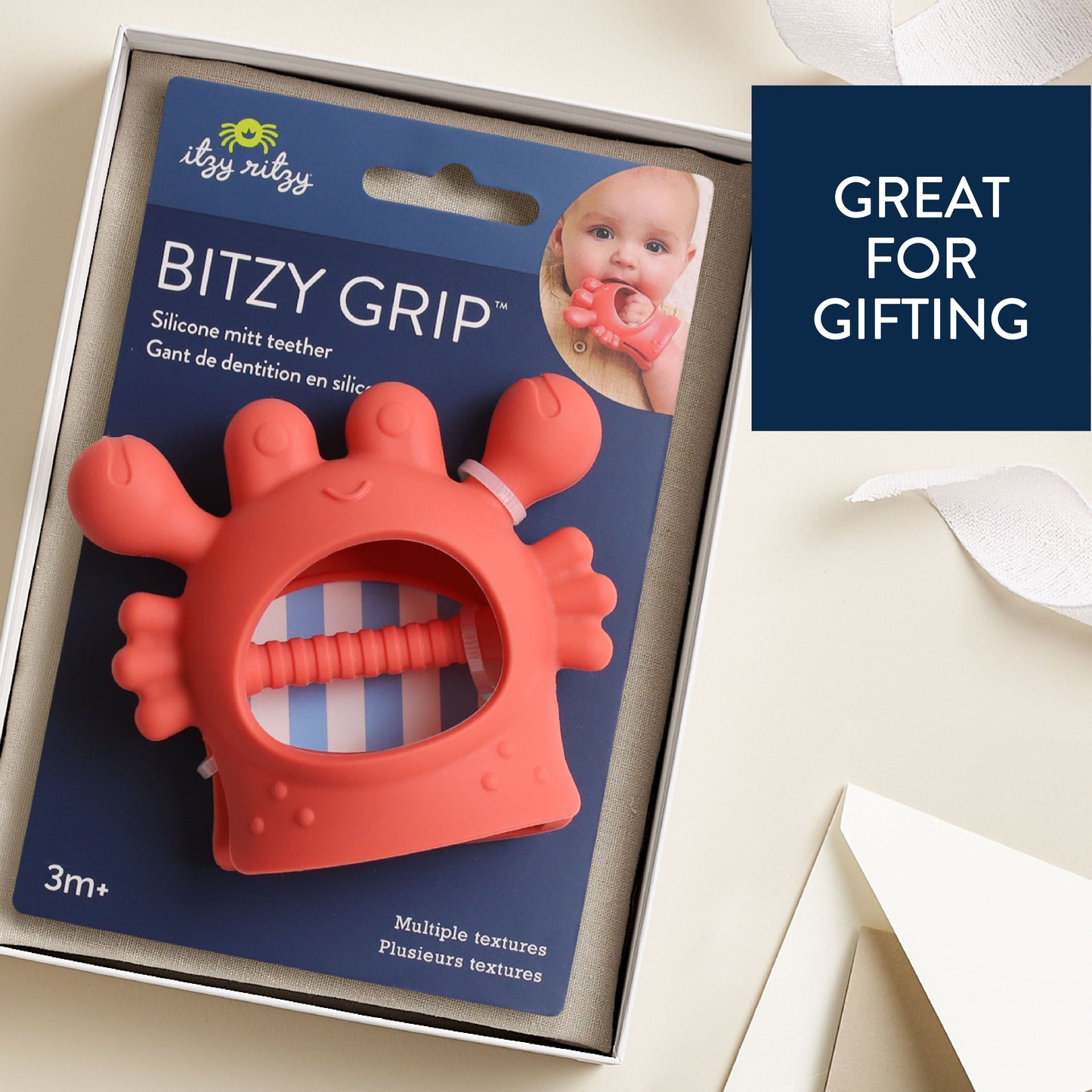 Itzy Ritzy Bitzy Grip Teether - Crab - Image 4