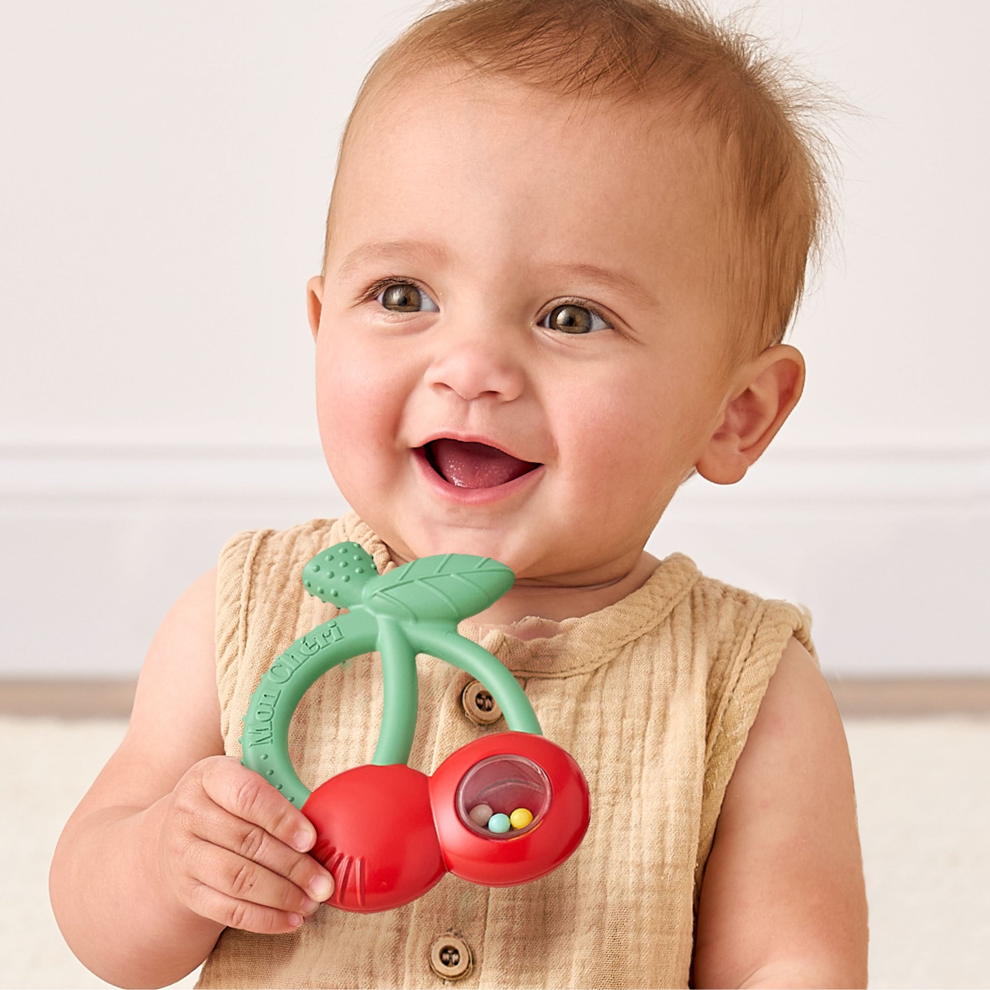 Itzy Ritzy Bitzy Shake Rattle - Cherries - Image 3