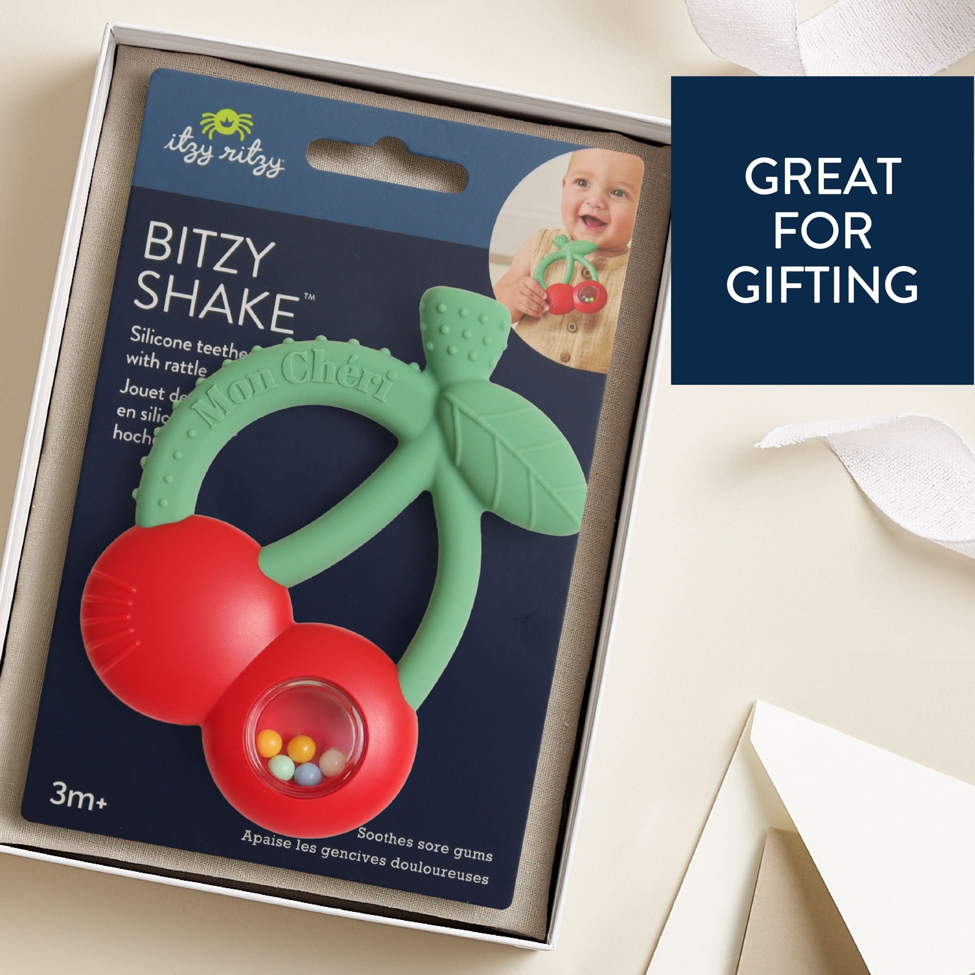 Itzy Ritzy Bitzy Shake Rattle - Cherries - Image 7