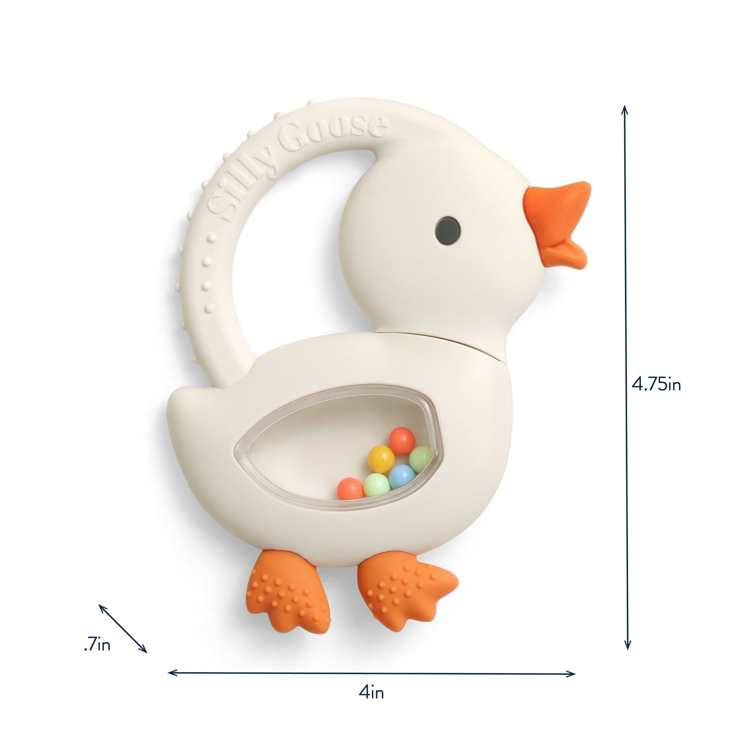 Itzy Ritzy Bitzy Shake Rattle - Goose - Image 6