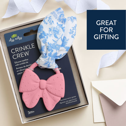 Itzy Ritzy Crinkle Crew Sensory Teether - Bow - Image 7