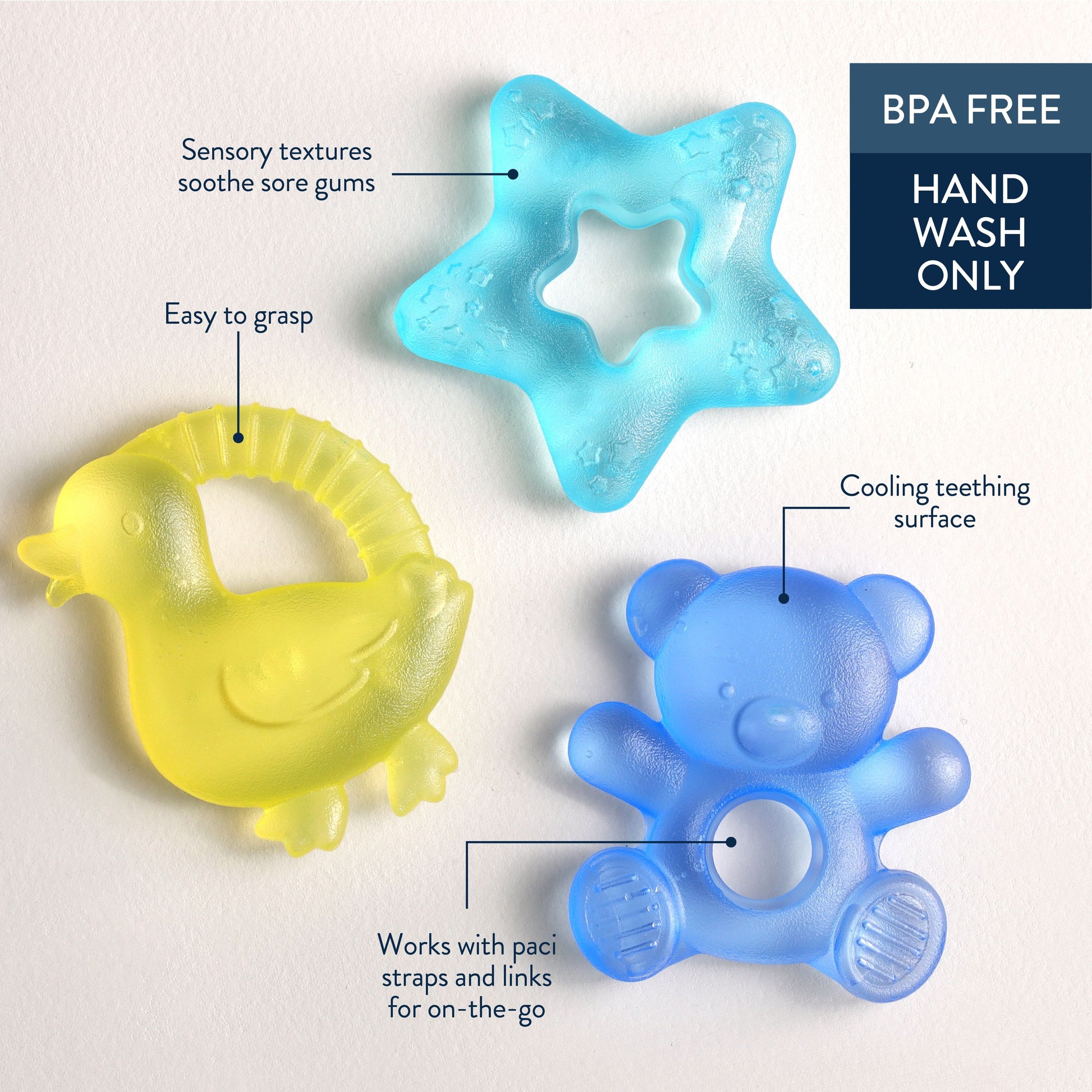 Itzy Ritzy Cutie Coolers Water-Filled Teether - Bear - Image 4
