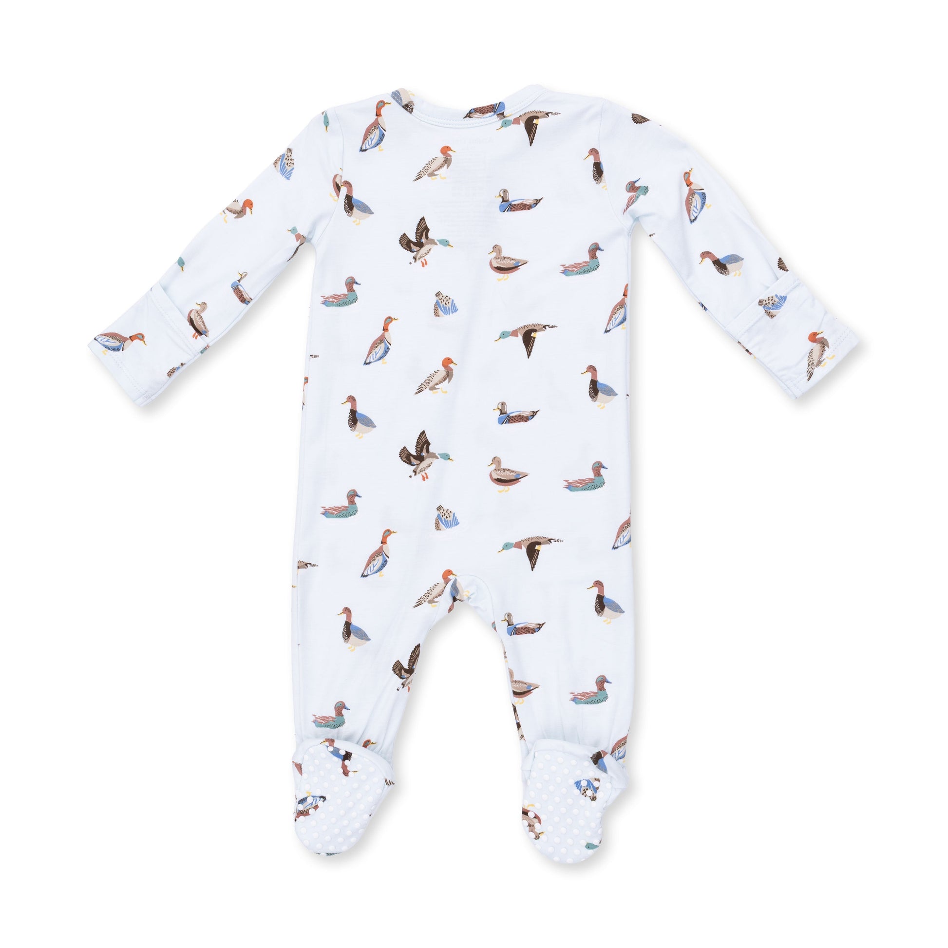 Angel Dear 2 Way Zipper Footie - American Ducks, NB - Image 2