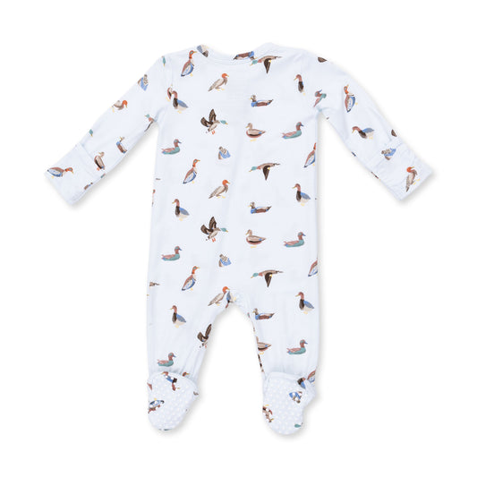 Angel Dear 2 Way Zipper Footie - American Ducks, NB