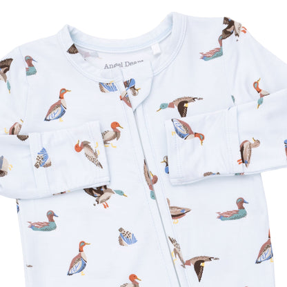 Angel Dear 2 Way Zipper Footie - American Ducks, NB - Image 3