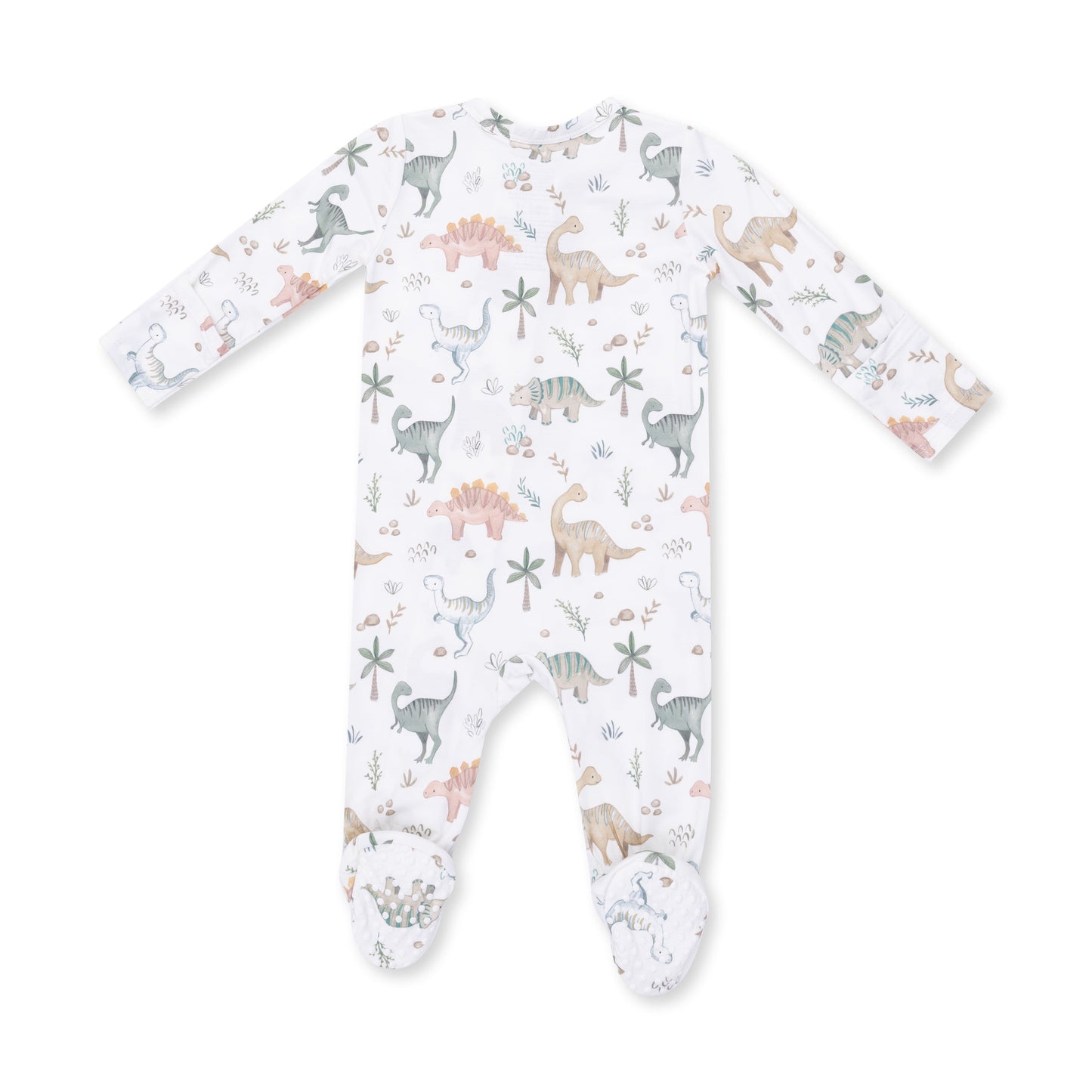 Angel Dear Sweet Baby Dinos 2 Way Zipper Footie, 0-3M