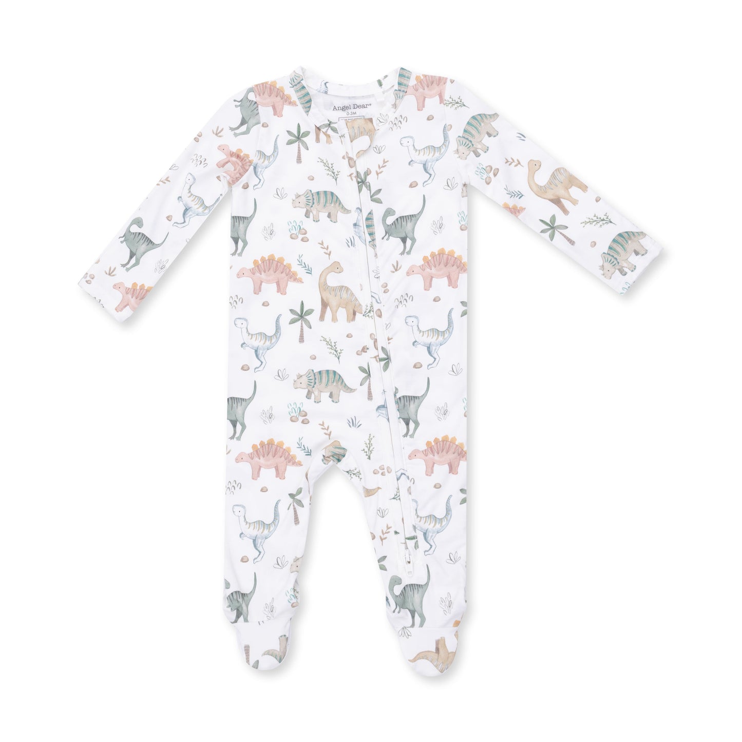 Angel Dear Sweet Baby Dinos 2 Way Zipper Footie, NB