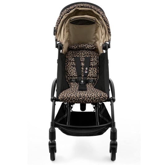 Stokke YOYO3 Ultra Compact 6+ Stroller (One Box) - Black / Leopard (Wild Collection) - 654300