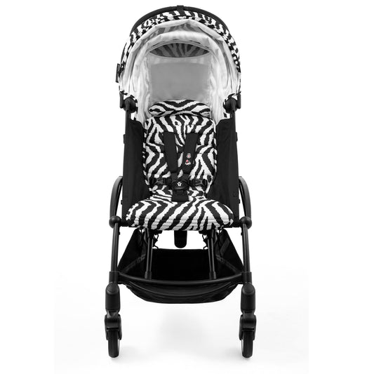 Stokke YOYO3 Ultra Compact 6+ Stroller (One Box) - Black / Zebra (Wild Collection) - 654400