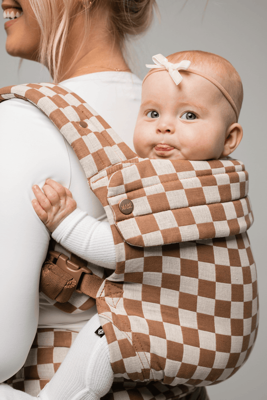Mabē Monarch Carrier - Mocha Check - MON-00-2030