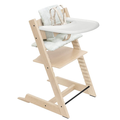 Stokke Tripp Trapp High Chair2 and Cushion with Stokke Tray - Natural / Moss Green