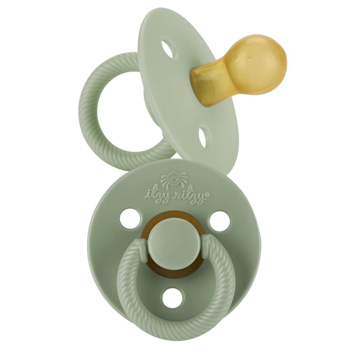 Itzy Ritzy Itzy Soother 2-Pack Natural Rubber Pacifiers - Agave & Succulent (6-18 M) - 704801657