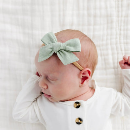 Lou Lou & Company Classic Bow Headband - Sage (Large)