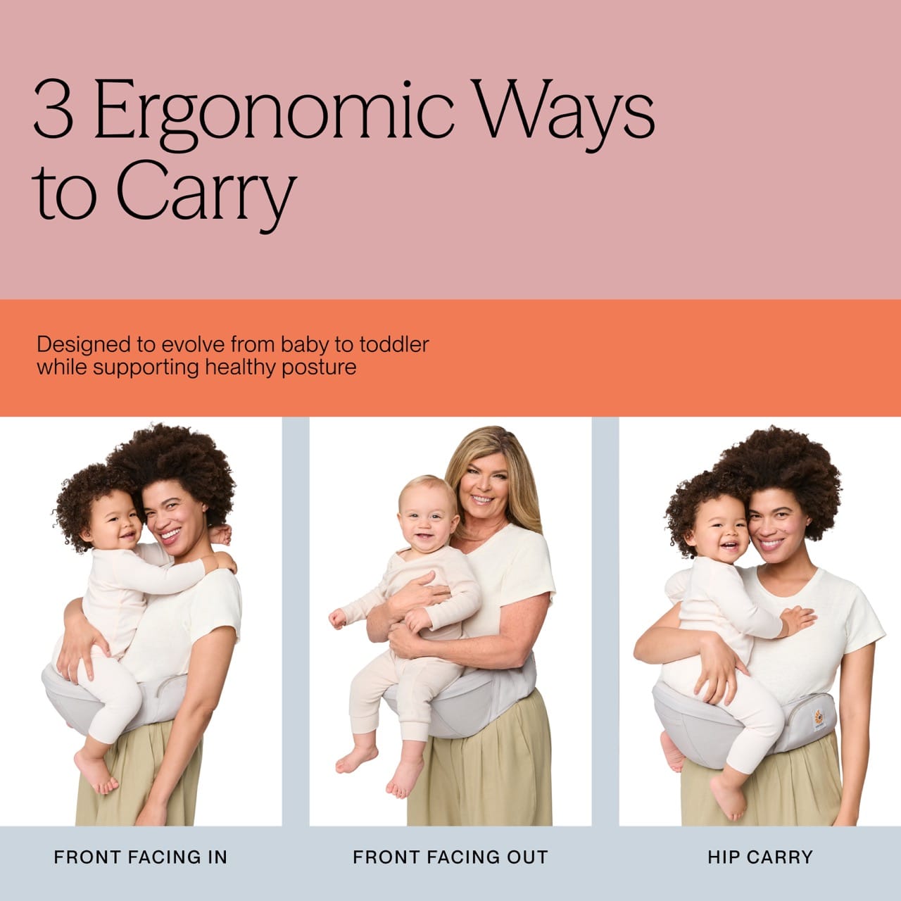 Ergobaby Lift Hip Seat Baby Carrier - Midnight Blue