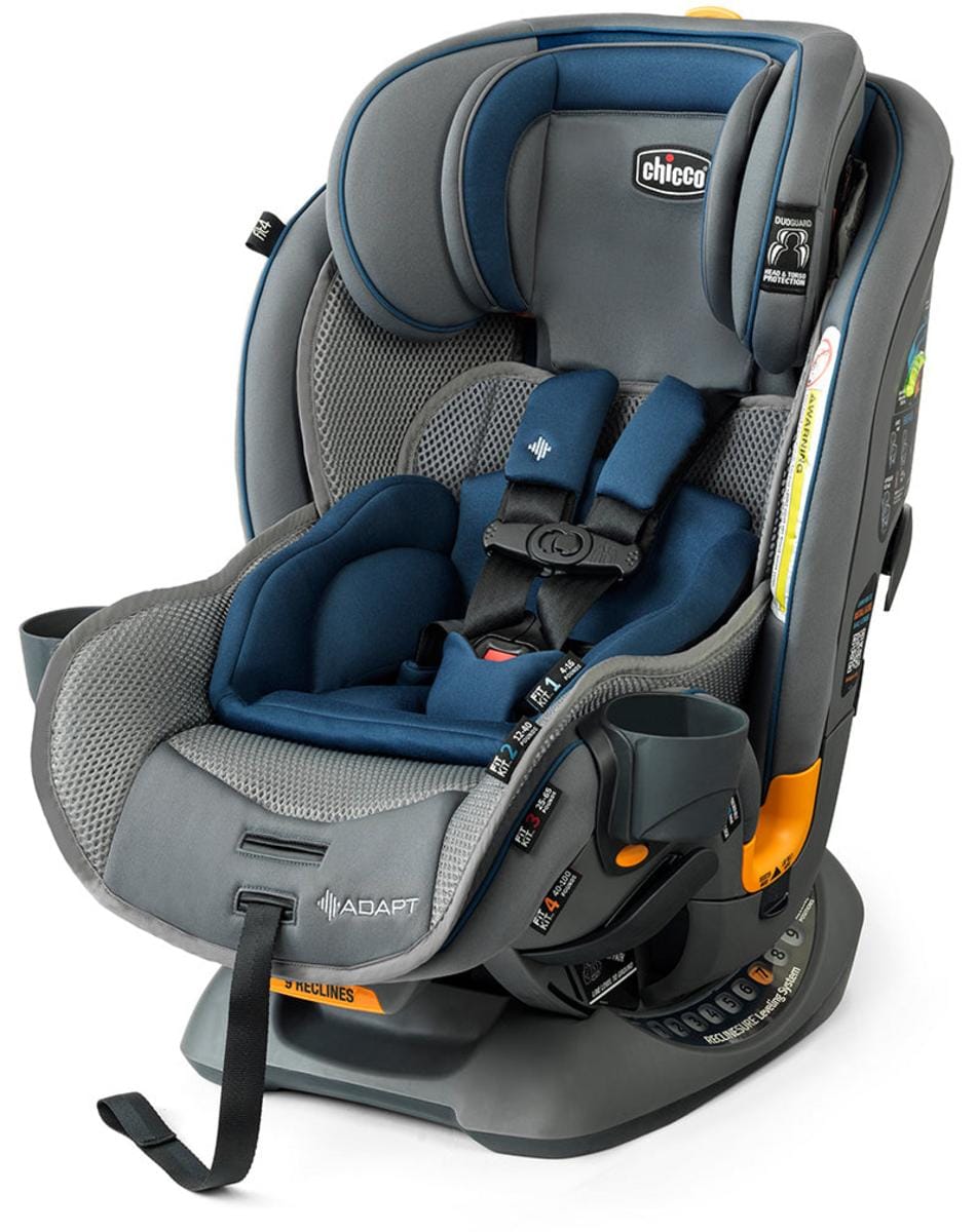 Chicco OPEN BOX Fit4 Adapt 4-in-1 All-In-One Convertible Car Seat - Vapor - 08079646050070-OB