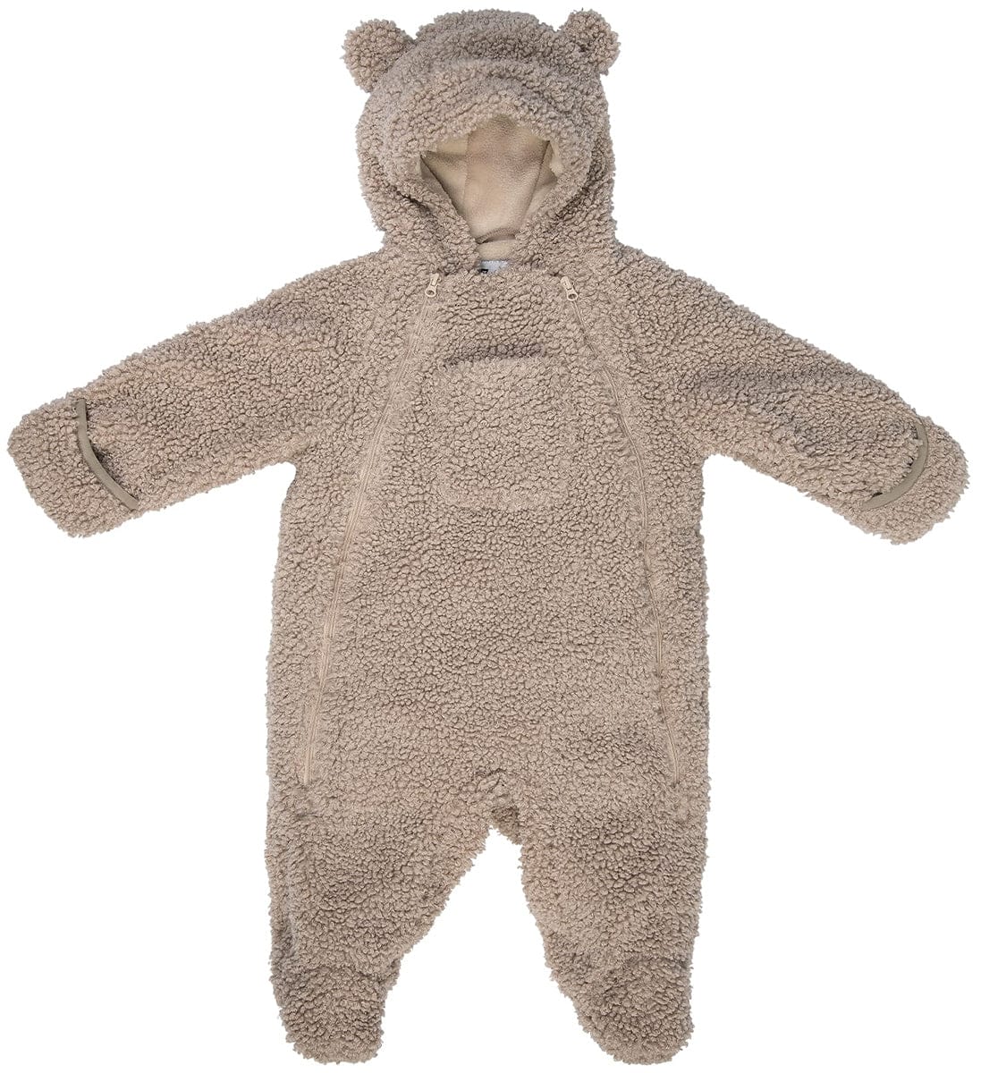 7 A.M. Enfant Jumpsuit Bebe - Teddy - Oatmeal Teddy (6-12m) - SSB902-TEDO