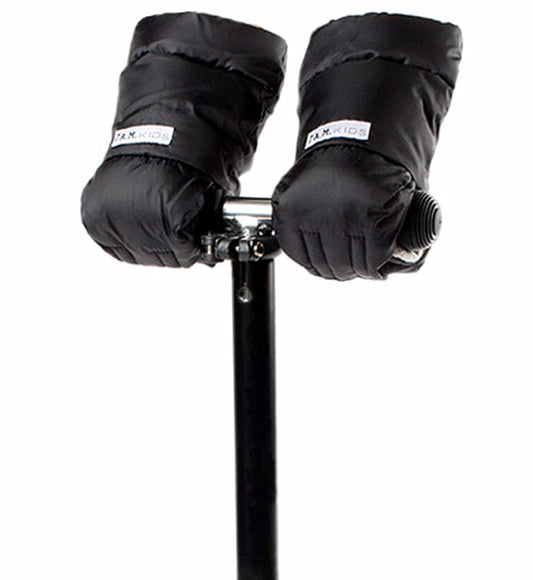 7 A.M. Enfant Kids Warmmuffs, Large - Black - HM212KL-BK