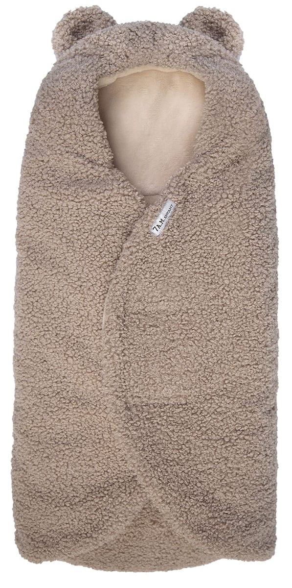 7 A.M. Enfant Nido Bebe Teddy Infant Wrap - Oatmeal Teddy (0-6m)