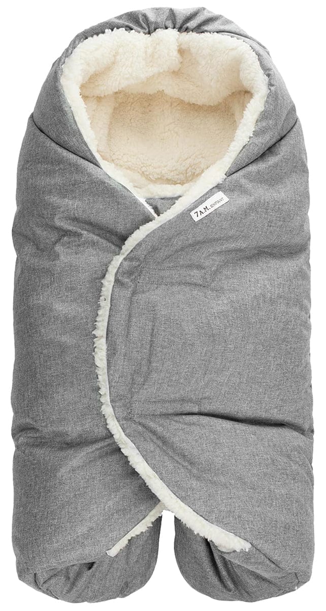 7 A.M. Enfant Nido Cloud Heavyweight Infant Wrap - Core - Heather Grey (6-18m) - ND200L-HG