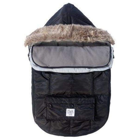 7 A.M. Enfant Le Sac Igloo Small Baby Bunting - Black - LS500S-BK
