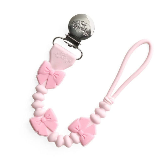 Itzy Ritzy Paci Strap Plus - Pink Bows