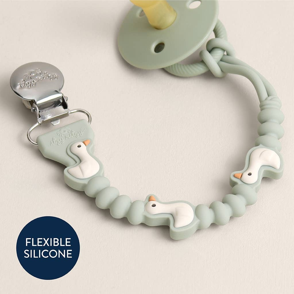 Itzy Ritzy Paci Strap Plus - Goose - Image 4