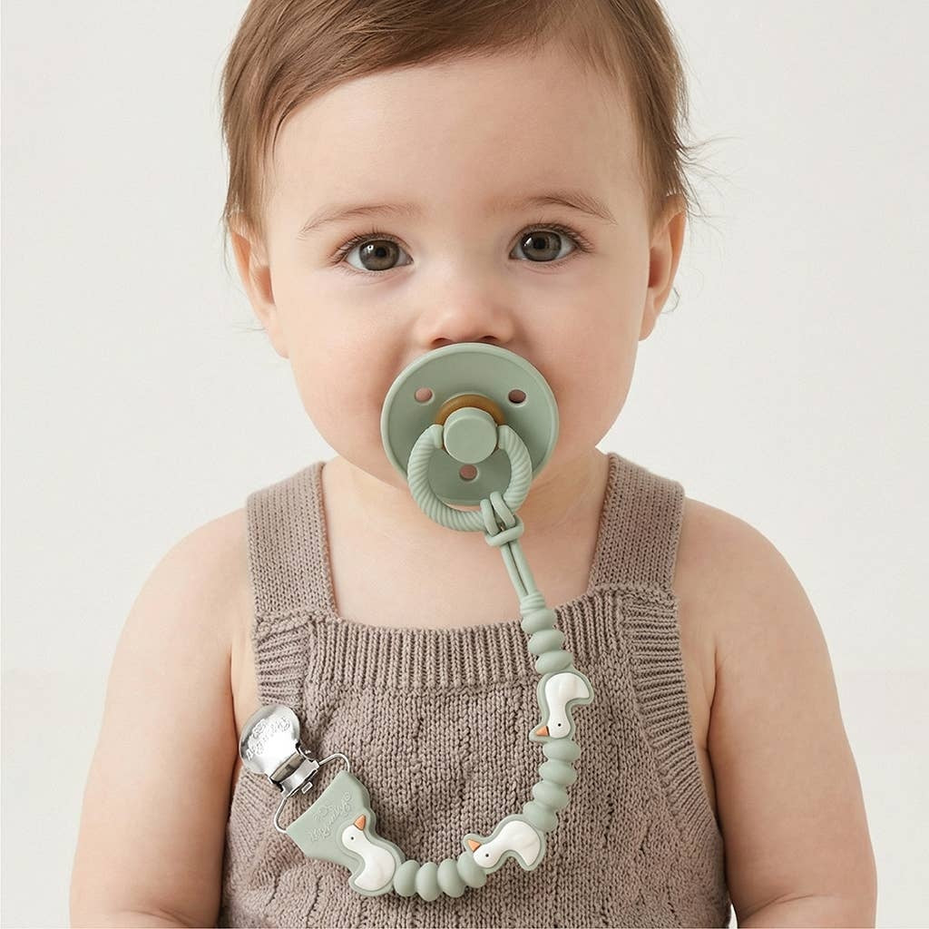 Itzy Ritzy Paci Strap Plus - Goose - Image 6