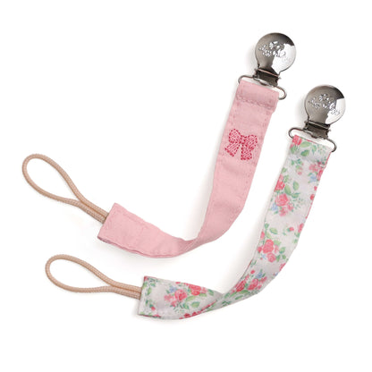 Itzy Ritzy Itzy Clip Fabric Pacifier Strap - Bow