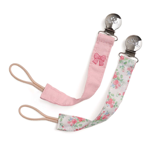 Itzy Ritzy Itzy Clip Fabric Pacifier Strap - Bow