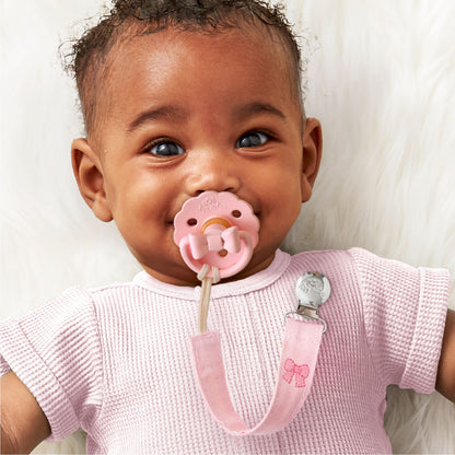 Itzy Ritzy Itzy Clip Fabric Pacifier Strap - Bow